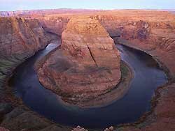 Колорадо река Подкова Аризона