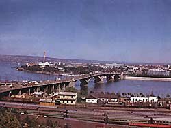 Иркутск мост через Ангару